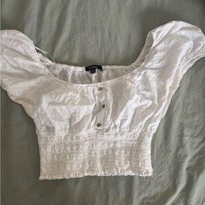 White Milkmaid Top.